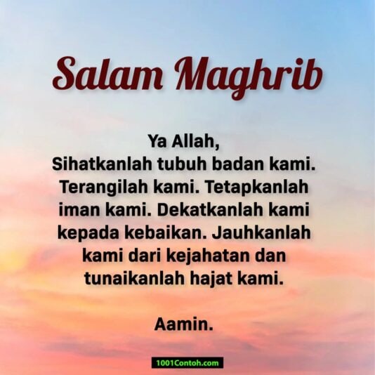 salam maghrib