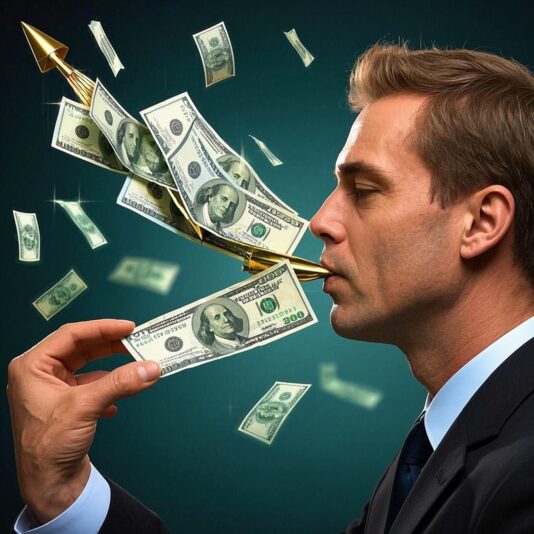 Gbr Uang Dolar & Roket 4000 pxl